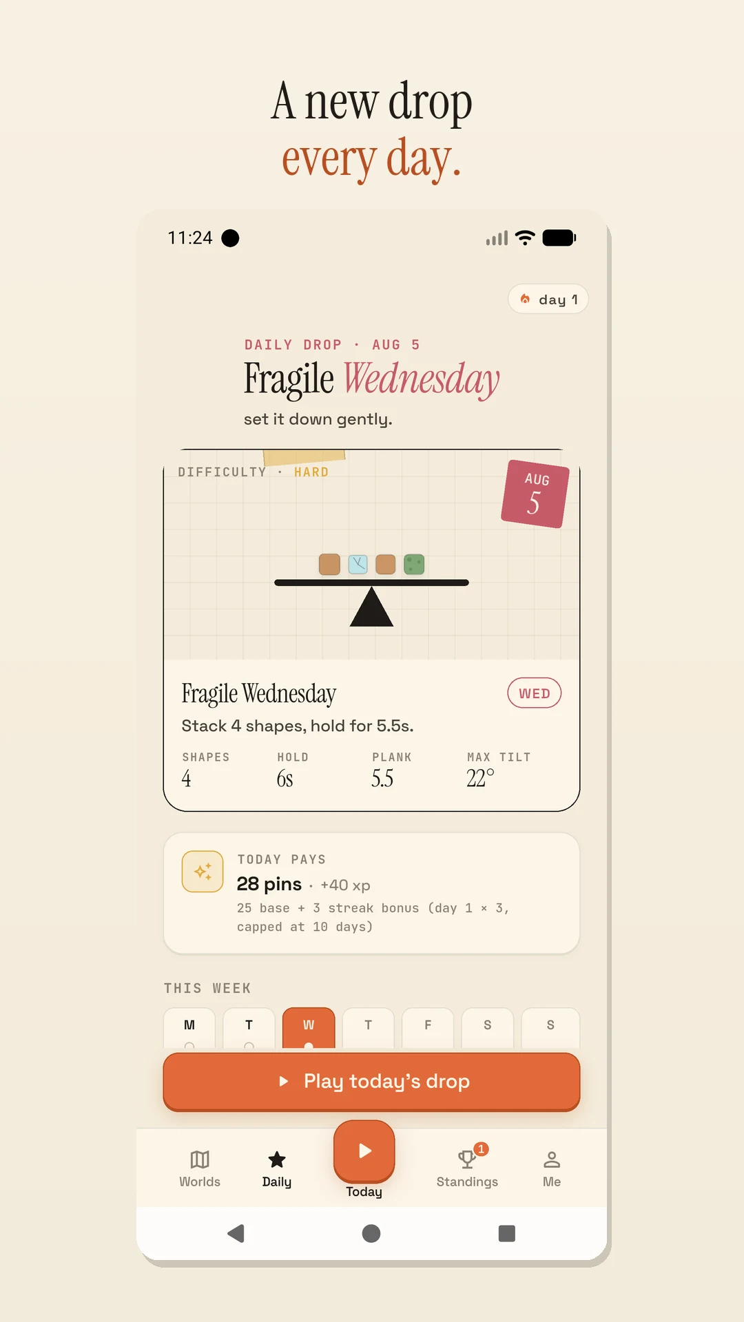 Drop Balance — Physics Puzzle screenshot